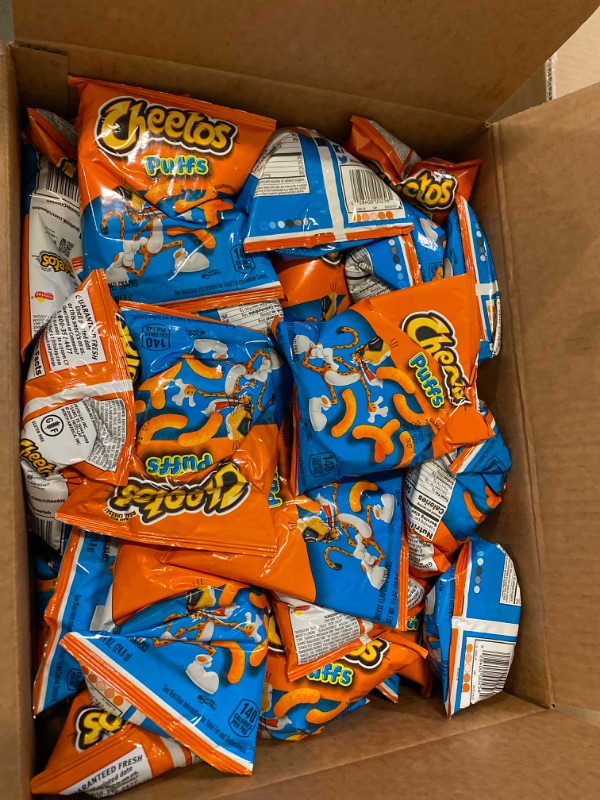 Photo 2 of CHEETOS Puffs Cheese Flavored Snacks 0.875 Ounce Pack of 40