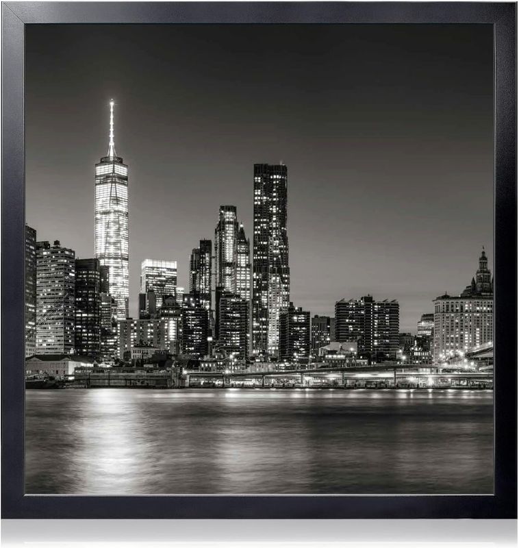 Photo 1 of Annecy 22x22 Picture Frame Black?1 Pack?, 22 x 22 Picture Frame for Wall or Desktop Decoration, Classic Black Minimalist Style Suitable for Decorating Houses, Offices, Hotels
