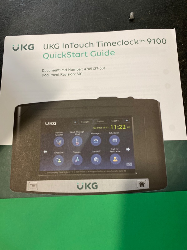 Photo 2 of UKG  touch timeclock