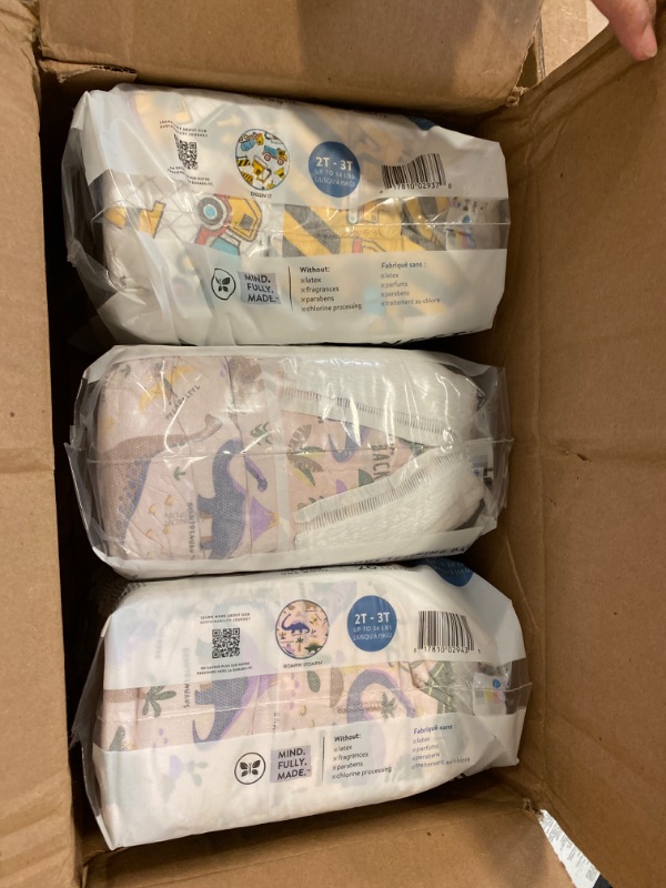 Photo 2 of The Honest Company Clean Conscious Training Pants | Plant-Based, Sustainable Diapers | Rompin' & Stompin' + Diggin' It | Size 2T/3T (34- lbs), 78 Count Size 2T/3T Rompin' & Stompin' + Diggin' It