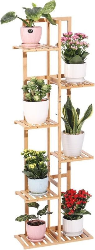Photo 1 of Plant Stand for Indoor Plants 6 Tier 7 Potted Outdoor Tall Plant Stand Multiple Flower Pots Holder Shelf Plant Rack Display for Patio Garden, Living Room 