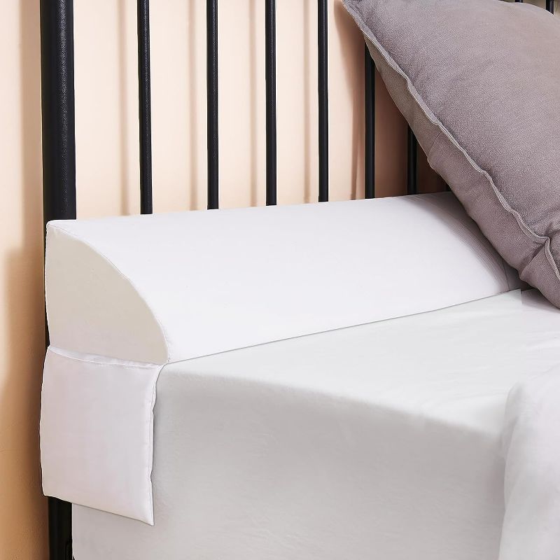 Photo 1 of Vekkia King Bed Wedge Pillow/Mattress Gap Filler/Headboard Pillow/Bed Gap Filler,Close Gap Between Your Mattress and Headboard,Stop Loosing Your Pillows,Phone&Glasses
