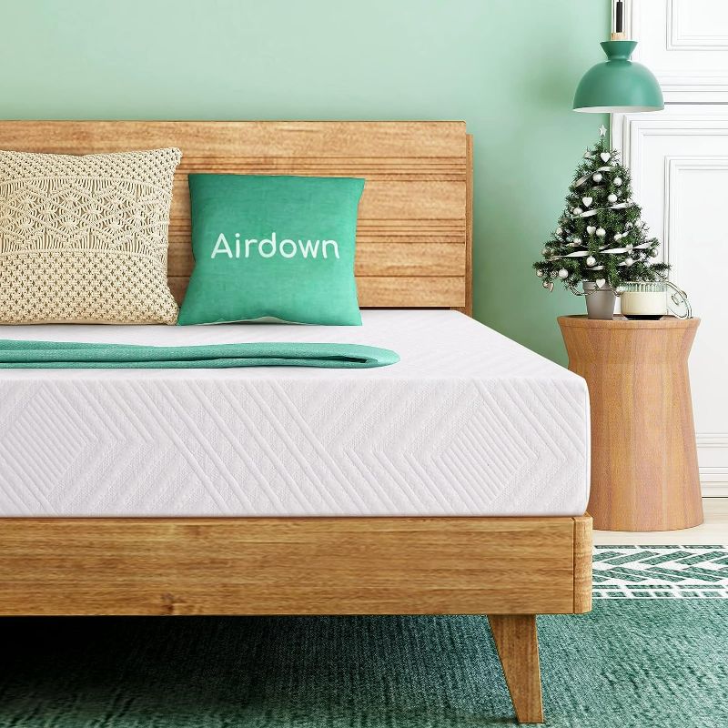 Photo 1 of Airdown Twin Mattress, 8 Inch Memory Foam Mattress for Kids, Medium Firm, Twin Size Mattress in a Box, Low Profile for Bunk Bed