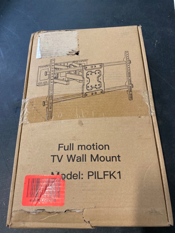 Photo 1 of Pipishell TV Wall Mount Full Motion for Most 37-75 Inch TVs up to 132lbs, Wall Mount TV Bracket Articulating Swivel Tilt Extension Leveling Max VESA 600x400mm Fits 12/16" Wood Stud, PILFK1
