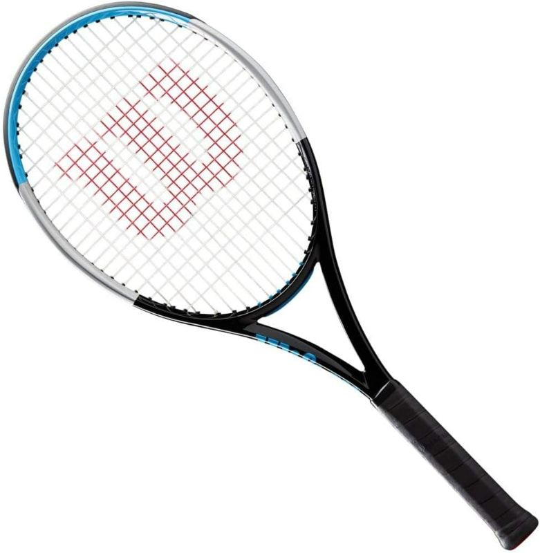 Photo 1 of Wilson Ultra Team V3 Strung Tennis Racquet - Economical Carbon Fiber Intermediate Racquet - Choice of Grip Size
