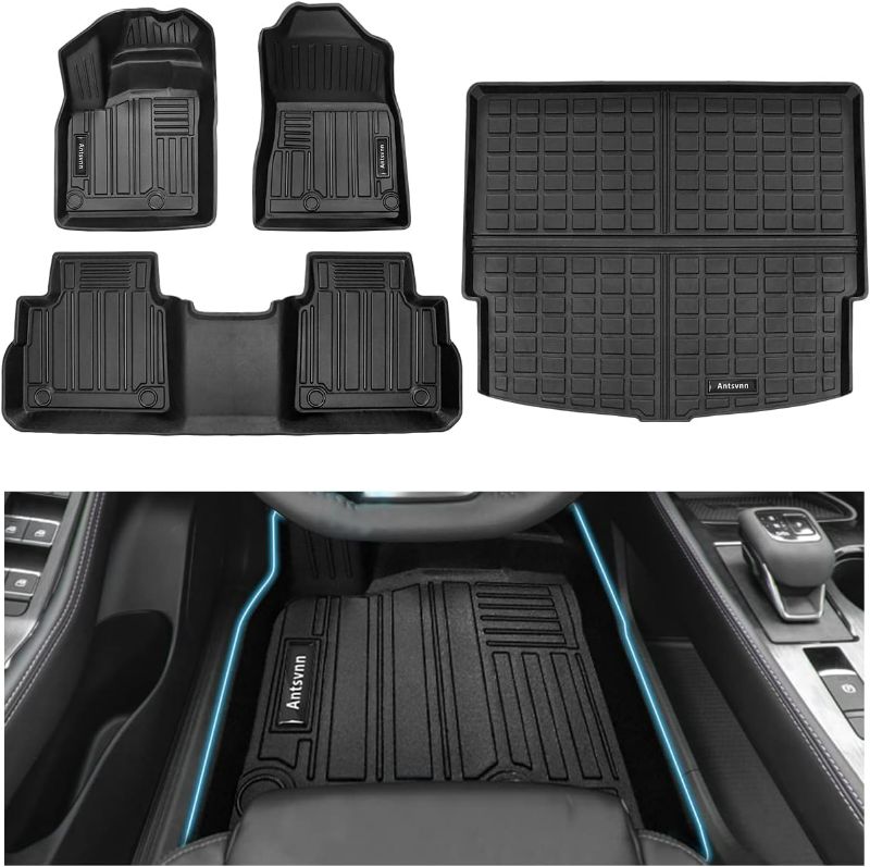 Photo 1 of Antsvnn Car Floor Mats 2 Rows and Trunk Cargo Liner (Unknwon Compatiblity) 