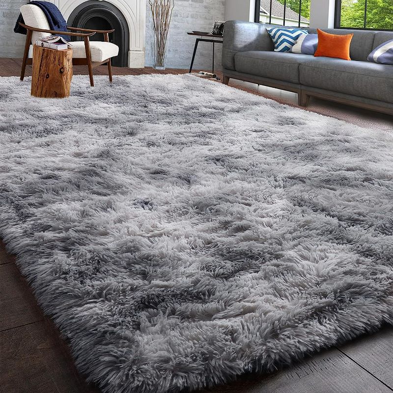 Photo 1 of Abstract Soft Shaggy Carpets, 5x8 Feet