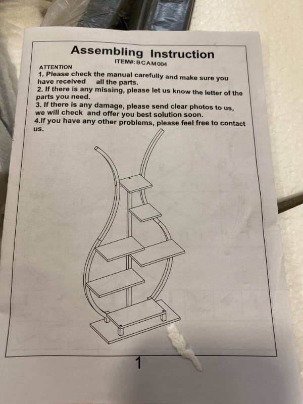 Photo 2 of  Plant Stand Indoor Tall Plant Shelf Metal Tiered Hanging Shelf