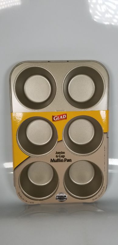 Photo 2 of  Jumbo 6-Cup Muffin Pan Nonstick – Heavy Gauge Large Cupcake Tin for Baking 12.6 X 8.7 X 1.6 NEW