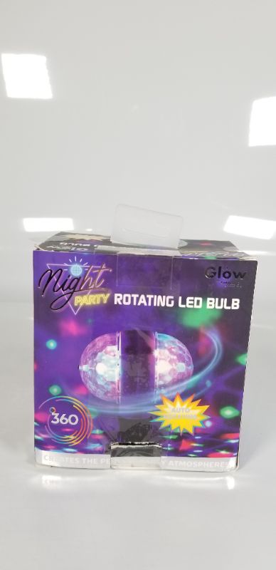 Photo 2 of NIGHT PARTY ROTATING DUAL SIDED LED BULB, LIGHT UP ANY ROOM IN YOUR HOME WITH 16 RGB COLORS AND BRING THE PARTY TO ANY ATMOSPHERE NEW