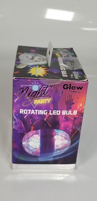 Photo 3 of NIGHT PARTY ROTATING DUAL SIDED LED BULB, LIGHT UP ANY ROOM IN YOUR HOME WITH 16 RGB COLORS AND BRING THE PARTY TO ANY ATMOSPHERE NEW