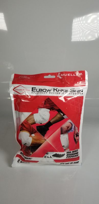 Photo 2 of 2 PIECE Diamond (Elbow,Knee,Shin) High Impact Pads White Large NEW