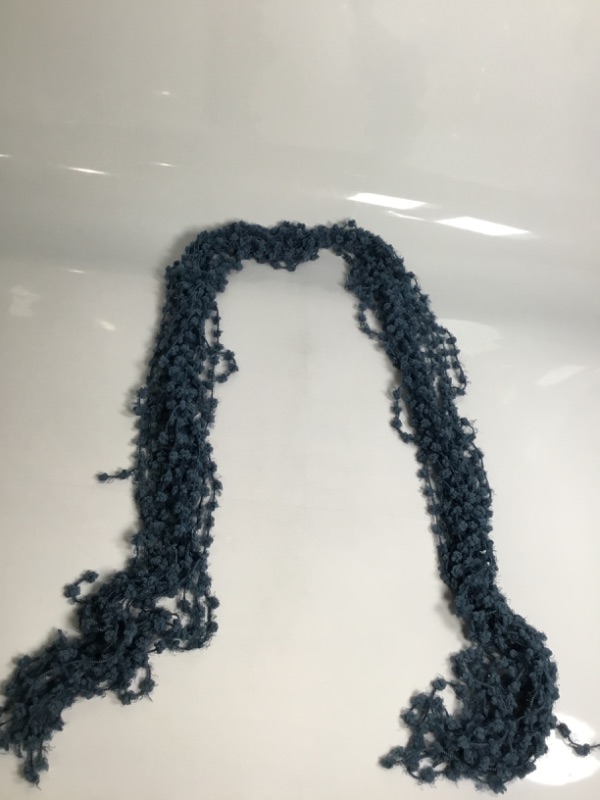 Photo 1 of Dark Blue String Scarf NEW