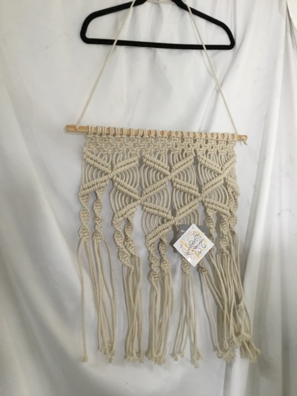 Photo 2 of MACRAME WALL HANGING HAND MADE 19 X 22 INCHES  NEW 