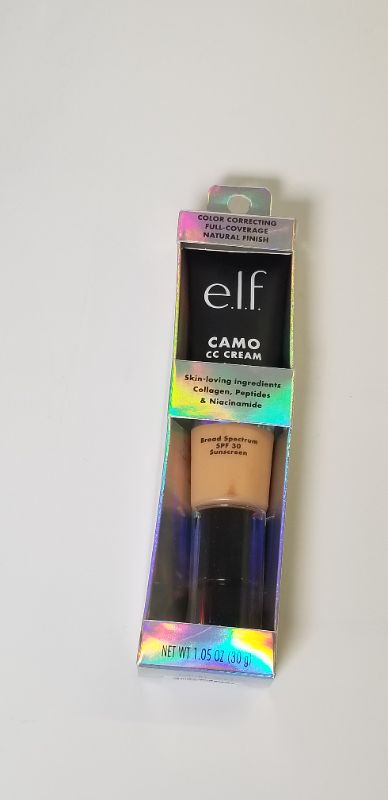 Photo 2 of e.l.f. Camo CC Cream, Color Correcting Medium-To-Full Coverage Foundation with SPF 30, Light 280 N, 1.05 Oz (30g) NEW