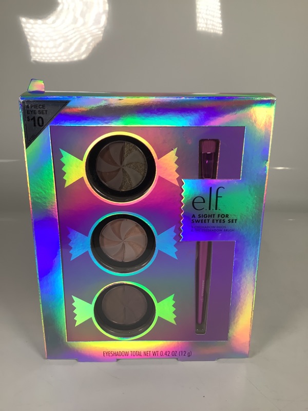 Photo 3 of Elf  Cosmetics A Sight For Sweet Eyes Set- Set Includes 3 Eyeshadow Duos and 1 Eyeshadow Brush NEW
