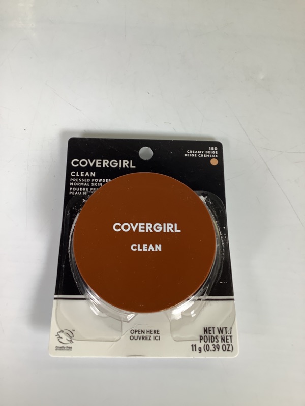 Photo 2 of Covergirl Clean Pressed Powder, Creamy Beige 150 CREAMY BEIGE 0.39 Ounce (Pack of 1)