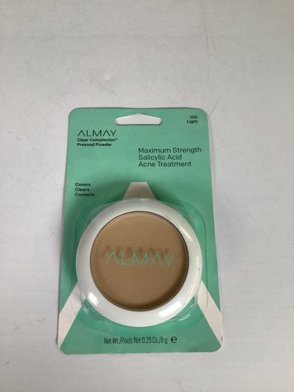 Photo 2 of Almay Clear Complexion Pressed Powder, Light 100, 0.35-Ounce new 