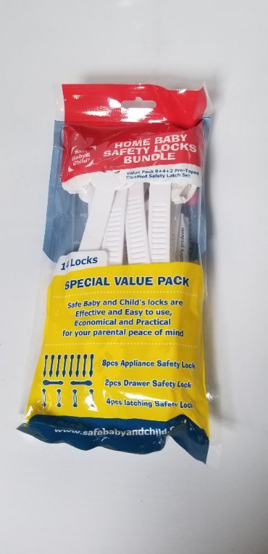 Photo 3 of 1 PACK OF BABY SAFETY LOCKS 4 APPLIANCE LOCKS 6 DRAWER LOCKS AND 12 LATCHING SAFETY LOCKS ALL TOGETHER 42 LOCKS NEW 