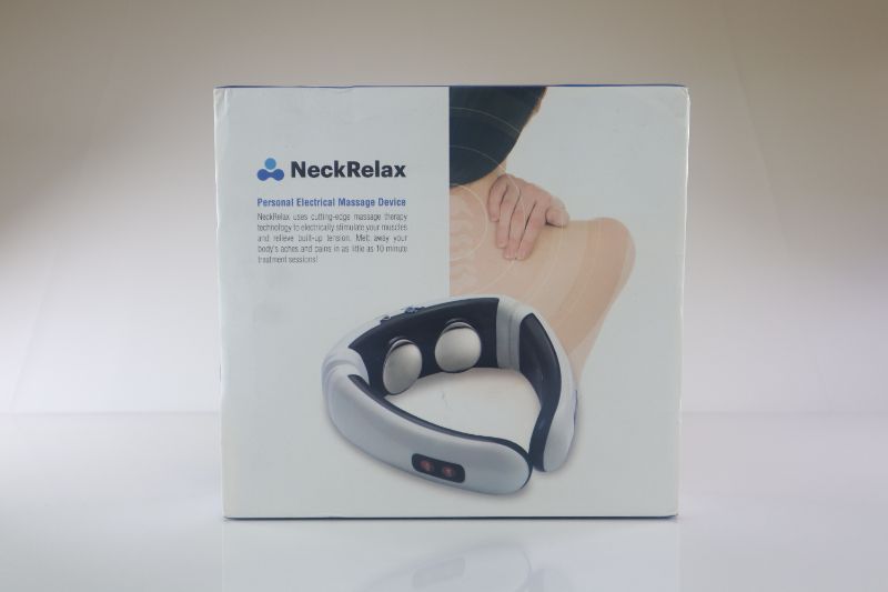 Photo 3 of NECK RELAX RELEASES TENSION THROUGH NECK BACK AND SHOULDERS 2 ELECTRO PADS 1 ELECTRO CORD 1 NECK RELAX NEW 