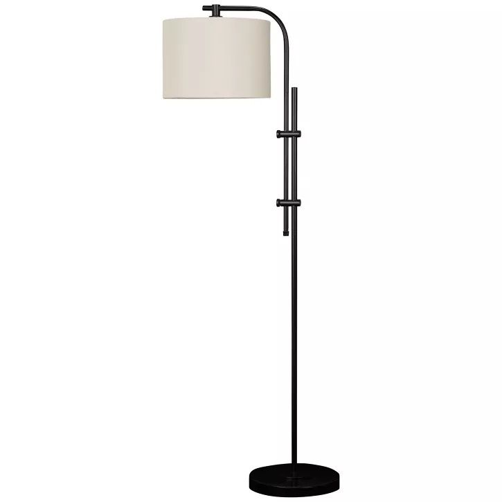 Photo 2 of Baronvale black Metal Floor Lamp Black-Threshold 72in tall/ adjustable 