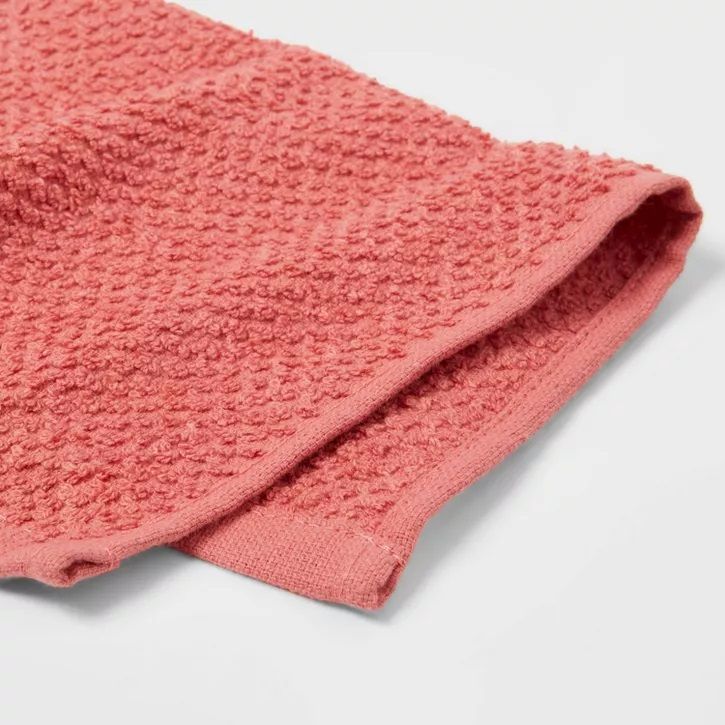Photo 1 of 12"x12" Washcloth Pink - Pillowfort 1pc