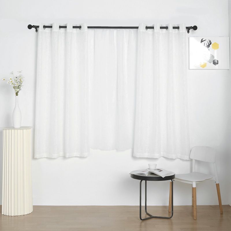 Photo 1 of white curtain 52x64