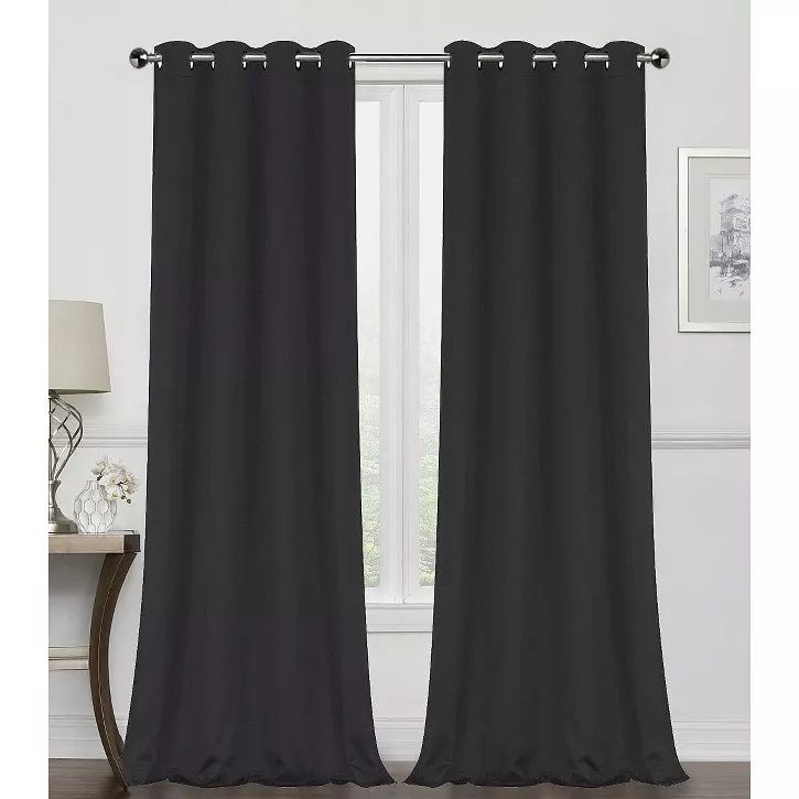 Photo 1 of 60x32 black, blackout curtains