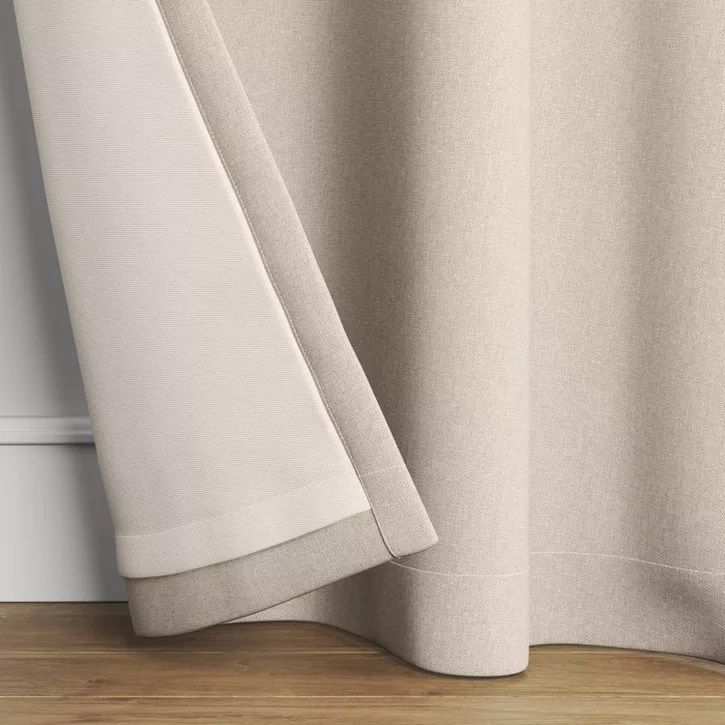 Photo 2 of 1pc Blackout Aruba Linen Window Curtain Panel - Threshold 50x95