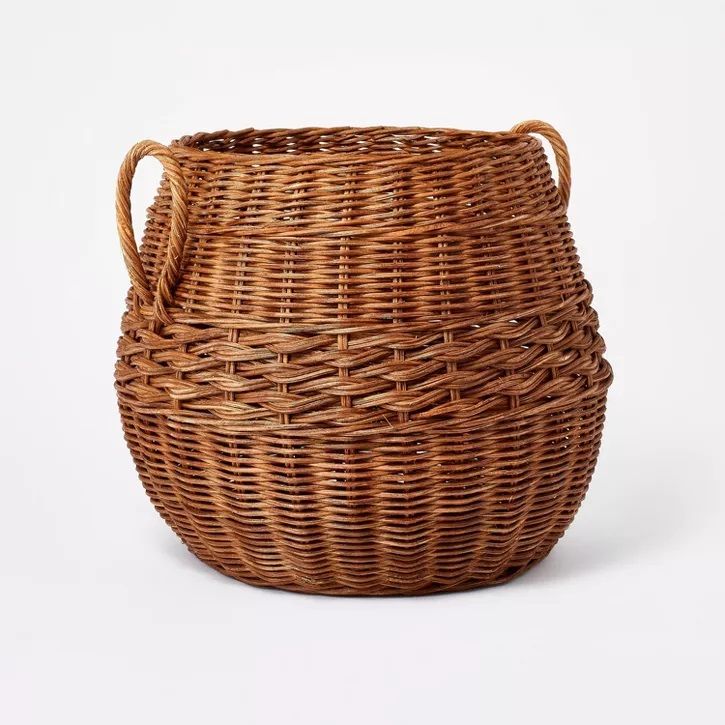 Photo 1 of Rattan Round Basket - Threshold™ designed with Studio McGee