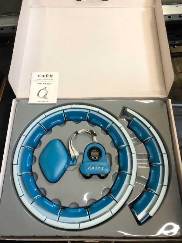 Photo 3 of vlutfeir Smart Weighted Infinity Hula Hoop with Ball, 2-in-1 Fitness Non-Fall Hoola Hoop for Adults&Kids Exercise,Adjustable Knots,3.3lbs Gravity Ball for Better Weight Loss
