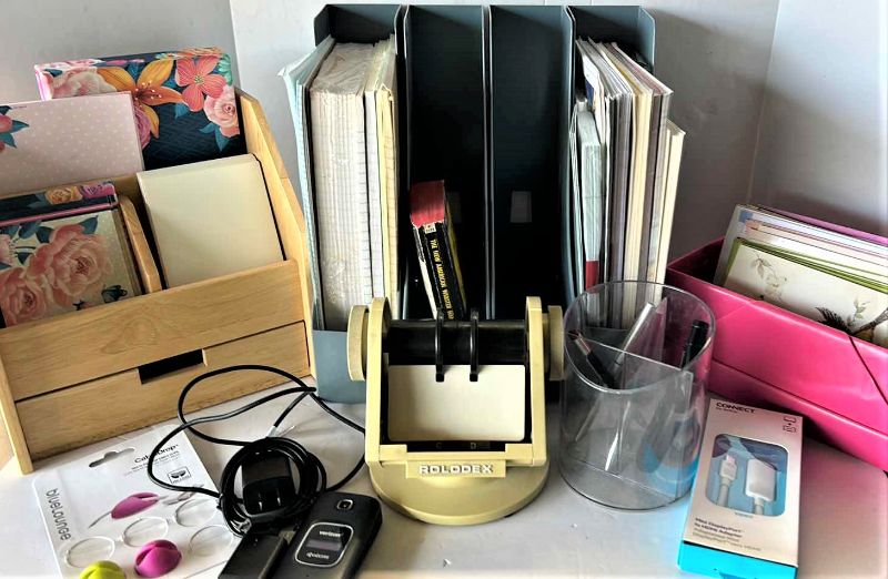 Photo 1 of OFFICE ITEMS WITH VINTAGE ROLADEX