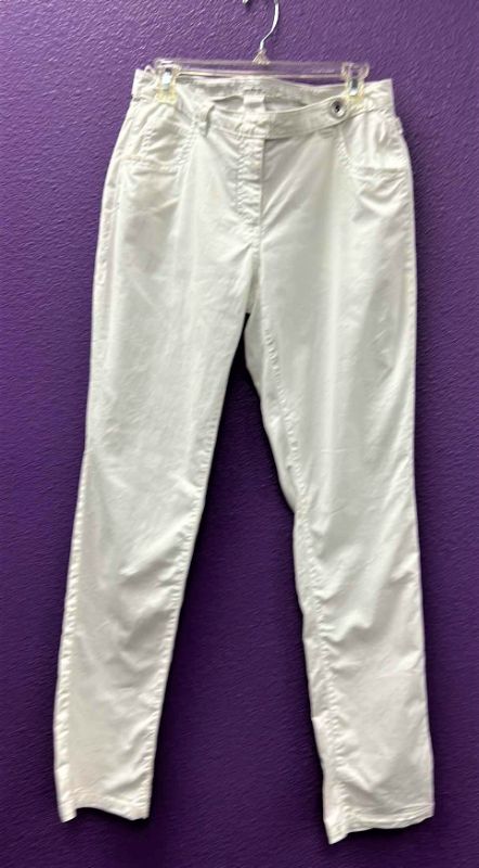 Photo 1 of NEW WOMEN'S SIZE 40 PANTS -, cotton spandex, blend white by sandwich