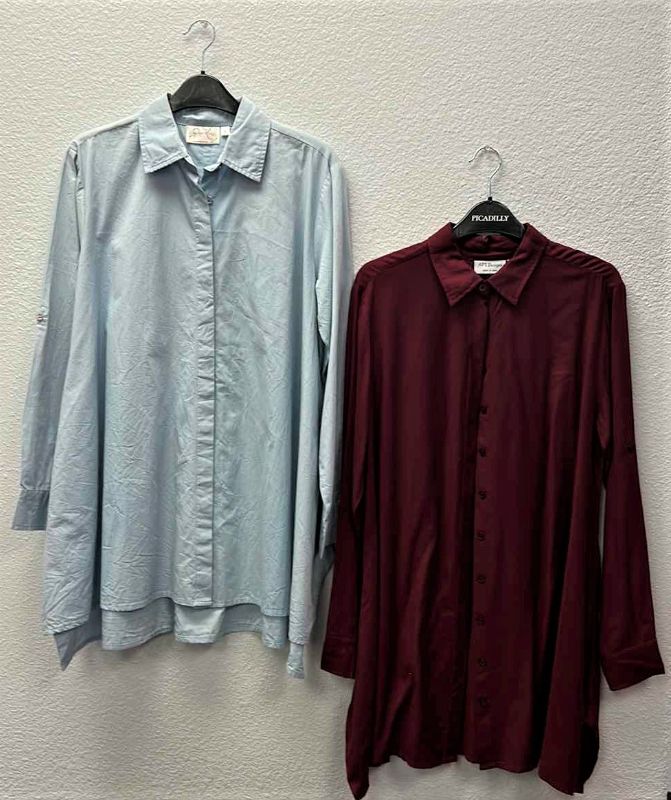 Photo 7 of 2- NWT WOMEN'S SIZE SMALL - APT DESIGNS BUTTOM UP COLLARED SHIRTS 