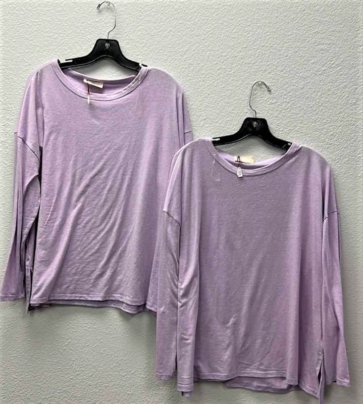 Photo 1 of 2 NWT WOMEN'S ONE SIZE - LAVENDER LONG SLEEVE TOPS $34.95