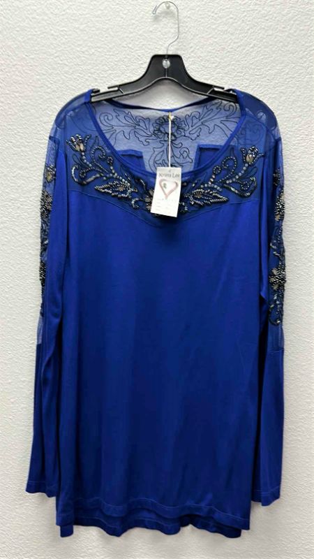 Photo 1 of NWT WOMEN'S SIZE XL- royal blue embellished top/dress $129.95