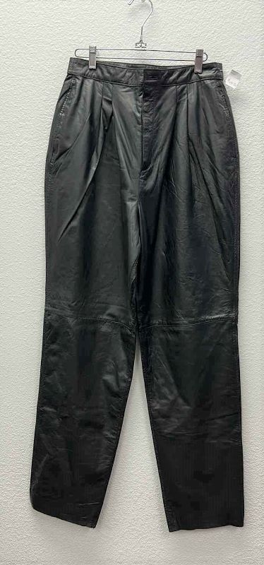 Photo 1 of NWT WOMEN'S SIZE 13/14 - BLACK LEATHER PANTS