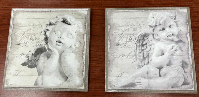 Photo 1 of TWO ANGEL TILES 8 1/2“ x 8 1/2“