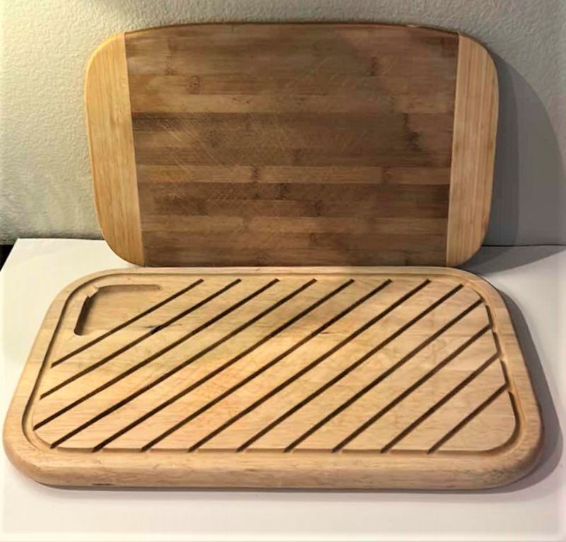 Photo 1 of TWO WOOD CUTTING BOARDS