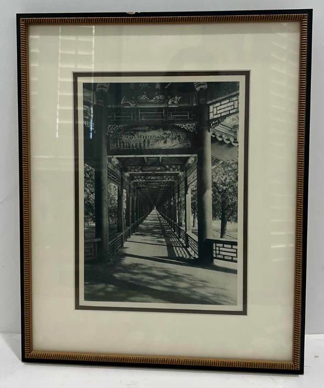 Photo 1 of ORIGINAL PHOTOGRAPH BY DONALD MENNIE "THE LONG GALLERY- SUMMER PALACE FRAMED ARTWORK 13 1/2” x 16 1/2”