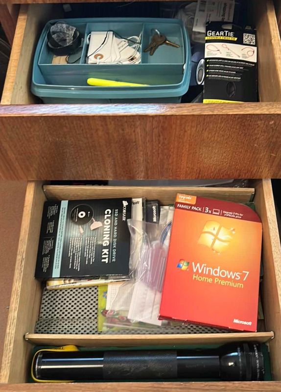 Photo 1 of Office Supplies - Contents of two drawers in desk