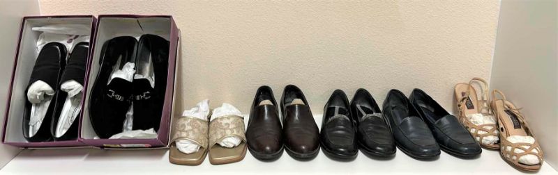 Photo 1 of Seven pairs of ladies shoes, size 8.5 medium.