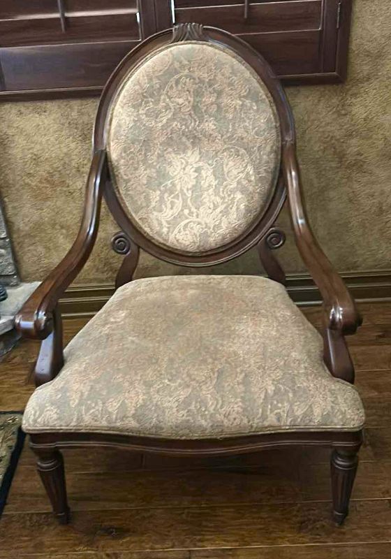 Photo 1 of FRENCH LOUIS XVI STYLE VINTAGE ARMCHAIR