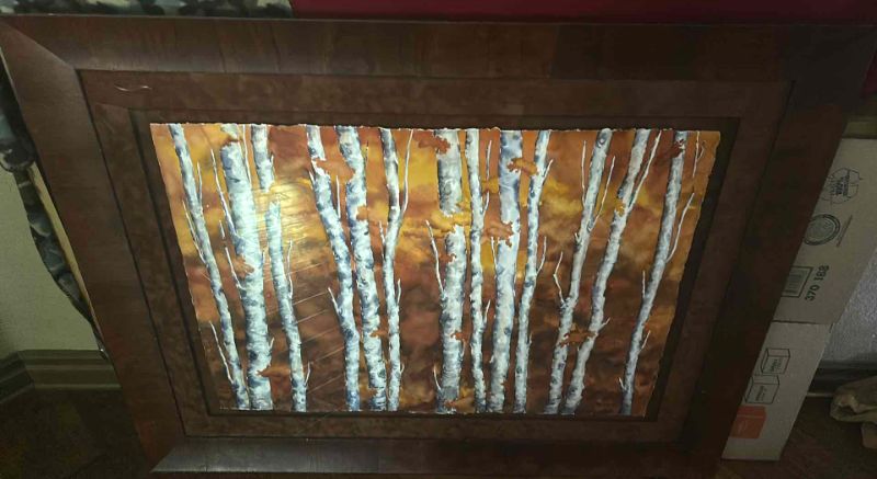 Photo 11 of BIRCH TREE LARGE ARTWORK FRAMED 57” x 45 1/2”