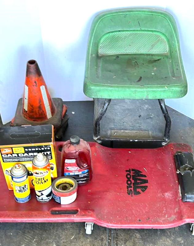 Photo 1 of CAR DETAILING AND CAR MECHANIC TOOL ASSORTMENT