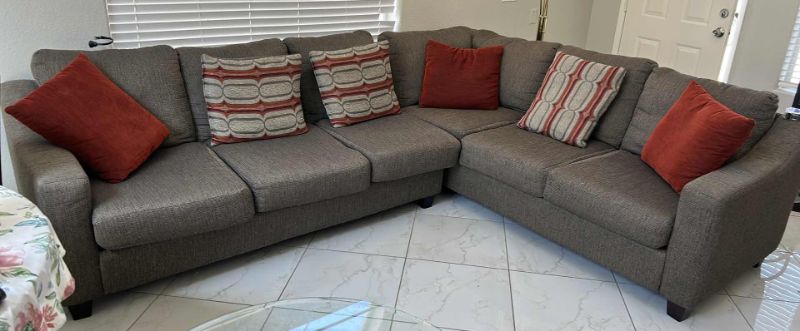 Photo 1 of GRAY SECTIONAL SOFA 10’ x 8’