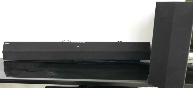 Photo 1 of SONY SOUND SYSTEM- SOUND BOARD AND WOOFER W REMOTE