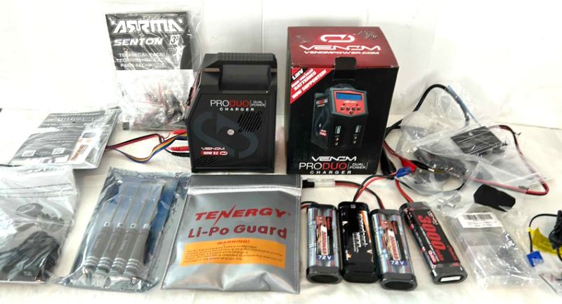Photo 1 of RC BATTERY ASSORTMENT AND TOOLS