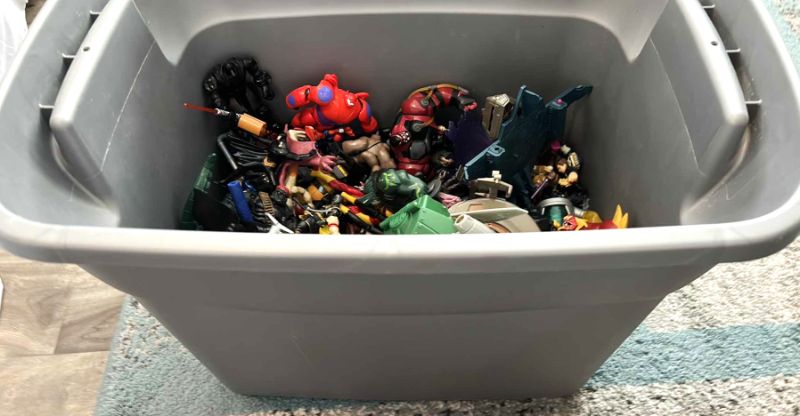 Photo 1 of TUB FULL OF COLLECTIBLE FIGURES