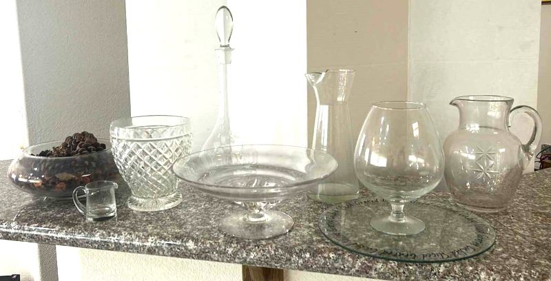 Photo 1 of CRYSTAL AND GLASS ASSORTMENT